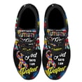 thumbnail image 2 of Autism Awareness God Says I Am Perfect Shoes Sneakers for Women Men Black Size 12, 2 of 7
