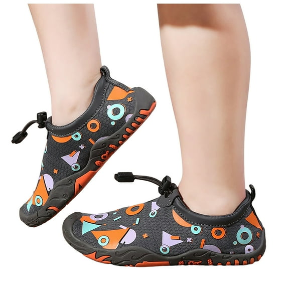 Mepaouo Kids Boys Girls Swim Water Shoes Toddler Swim Non Slip Quick Dry Barefoot Beach Aqua Socks