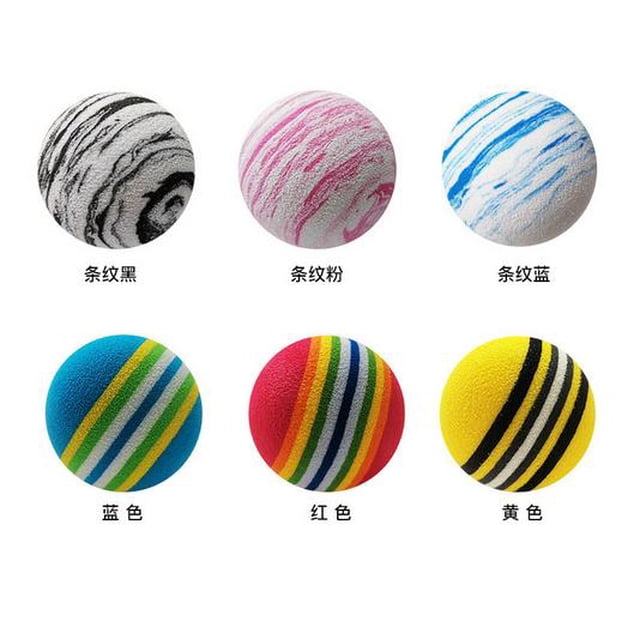 12pcs Kids Golf Practice Balls Multi-Colored And Lightweight Sponge Ball Golf Training Indoor And Outdoor Backyard