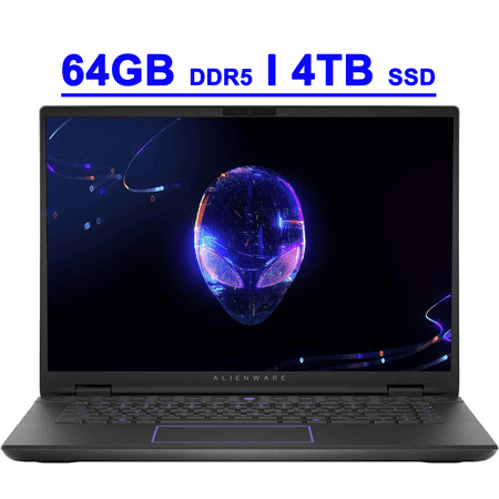 Dell Alienware M16 R2 Premium Gaming AI PC Laptop 16" QHD 240Hz (100%, 3ms) Intel 16-Core Ultra 7 155H 64GB DDR5 4TB SSD GeForce RTX 4070 8GB Graphic Thunderbolt4 FHD IR Camera 2.5GB Ethernet Win11