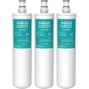 AQUACREST 3US-PF01 Under Sink Water Filter, Replacement for Advanced 3US-PF01, 3US-MAX-F01H, 3US-PF01H, Delta RP78702, Manitowoc K-00337, K-00338 Water Filter, Pack of 3