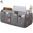 thumbnail image 3 of PULLIMORE Anti-Slip Sofa Organizer Armrest Cover with 8 Pockets for Sofa Couch Armchair (Gray), 3 of 8