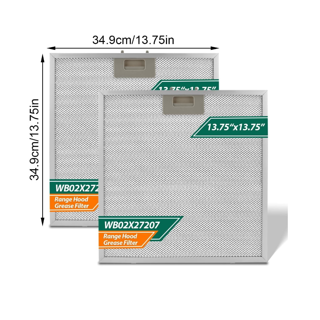 Sinyiin Superior Kitchen Range Hood Grease Filter 13.75 Inch Square Size Metal Screen