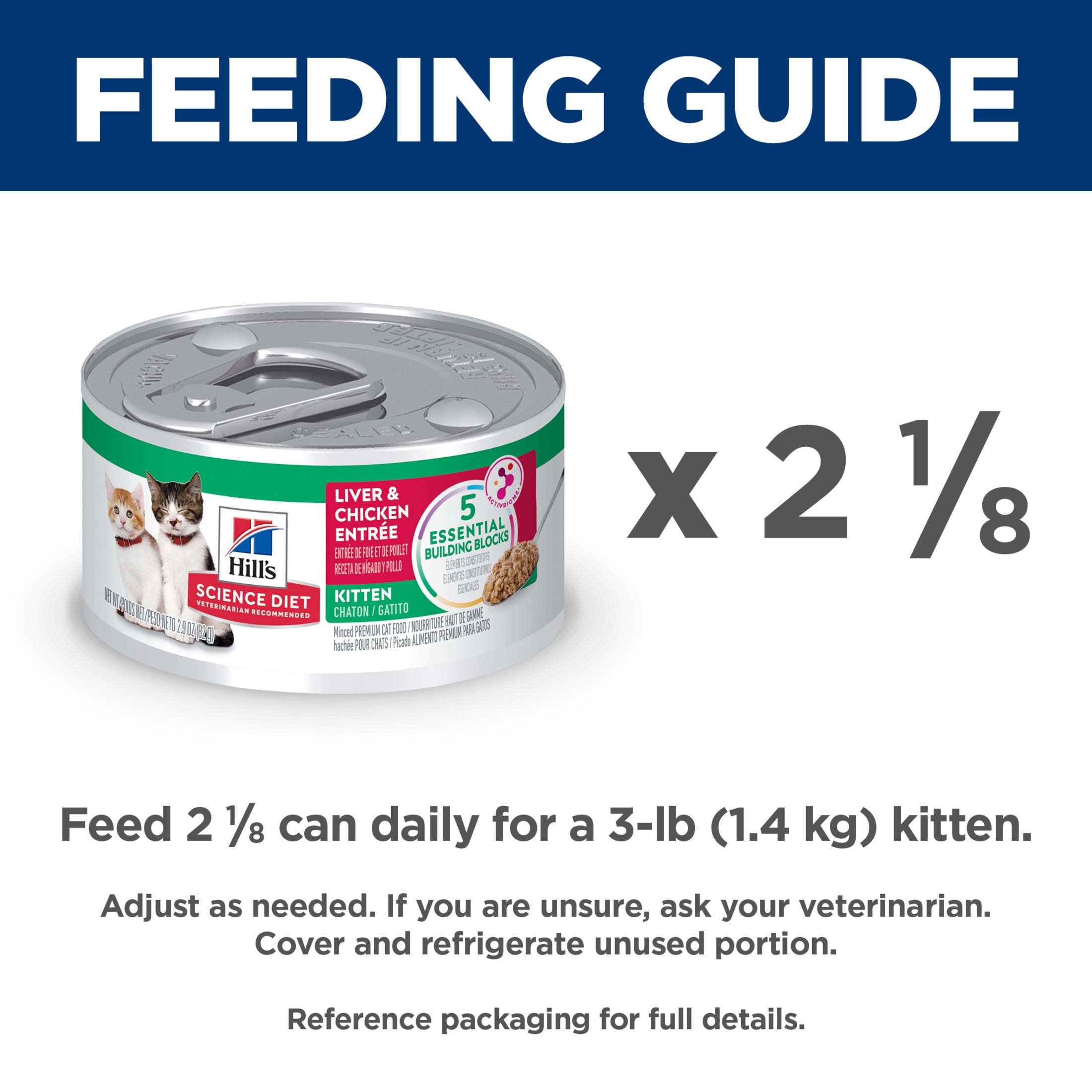 Hill's Science Diet Liver & Chicken Wet Cat Food for Kittens, 2.9oz Can 24pk