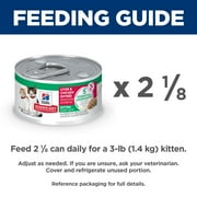 Hill's Science Diet Liver & Chicken Wet Cat Food for Kittens, 2.9oz Can 24pk