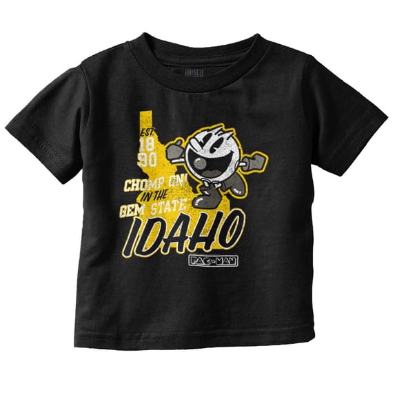 PACMAN Chomp on in Idaho State Toddler Boy Girl T Shirt Infant Toddler Brisco Brands 6M