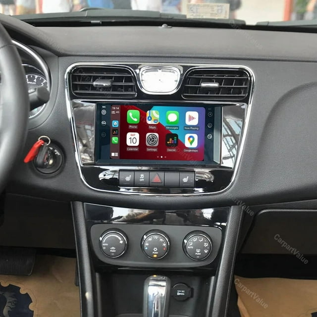 4+64GB Android 13 Car Stereo For Chrysler 200 2011-2014 - 7" IPS Touchscreen, CarPlay & Android Auto Compatible with GPS, WiFi, Bluetooth, FM, SWC + AHD Backup Camera