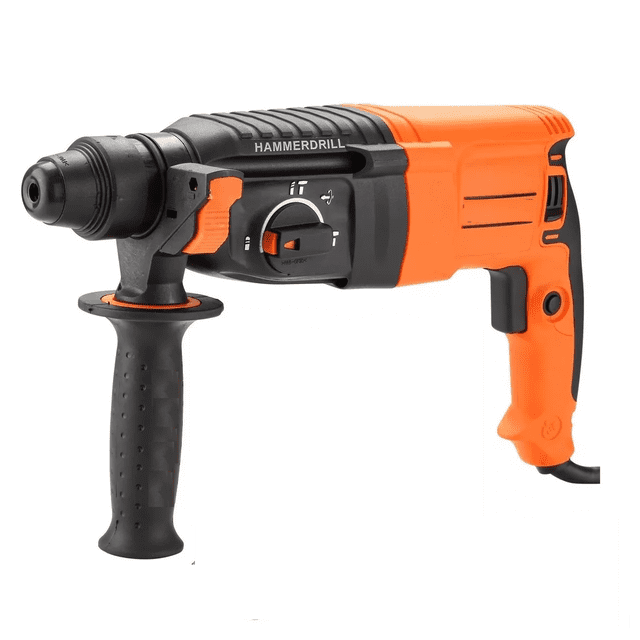 Rotomartillo electroneumático 800W de potencia, Naranja y Negro