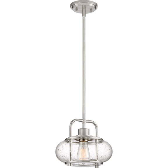 Trilogy 1-Light Brushed Nickel Mini Pendant Light