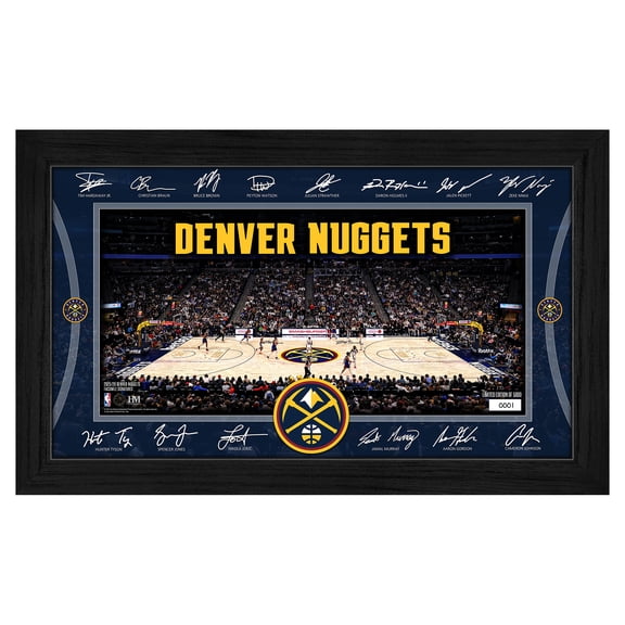 Highland Mint  Denver Nuggets 2025 Signature Court Framed Picture