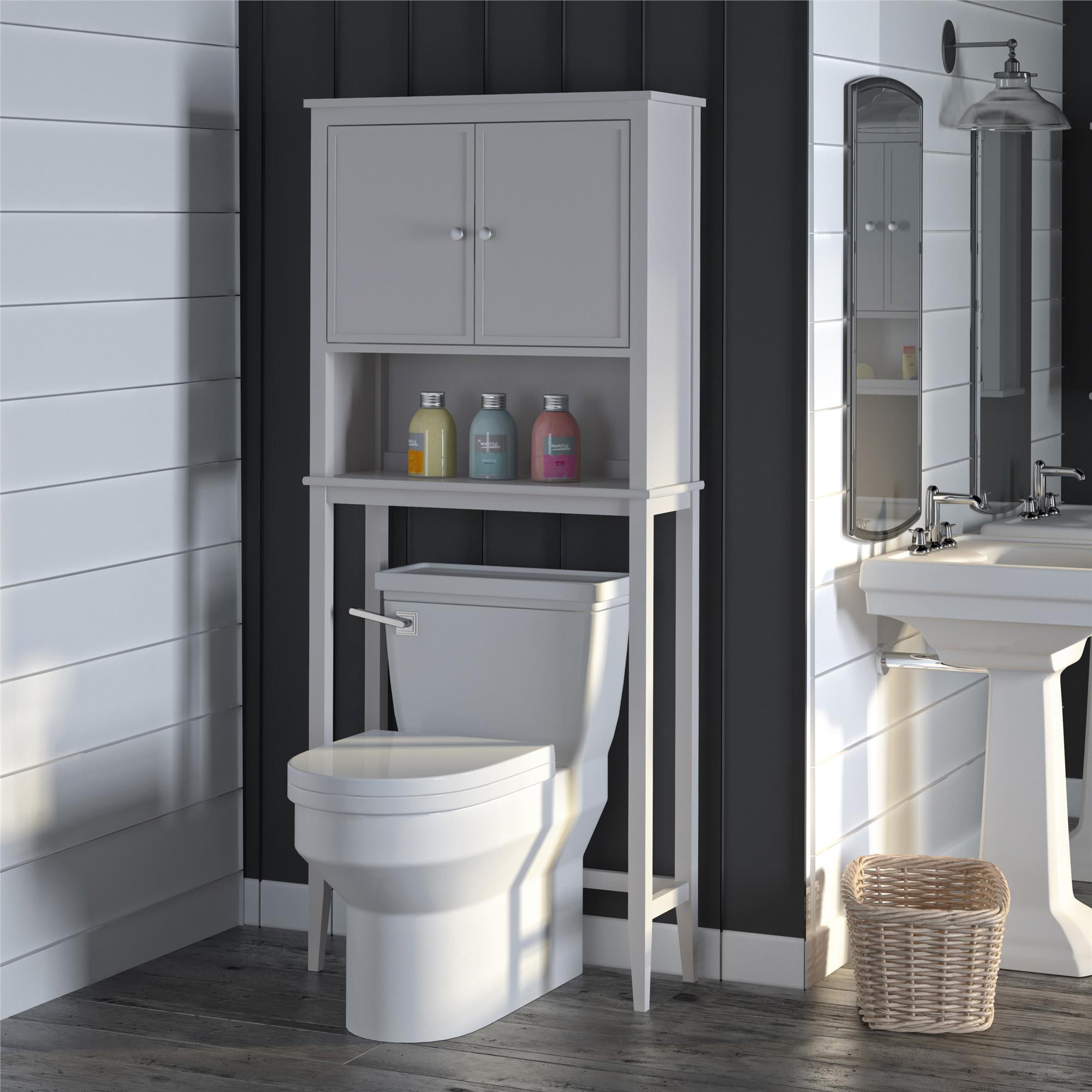 SystemBuild Franklin Over the Toilet Storage Cabinet, Gray - Walmart