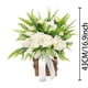 thumbnail image 3 of Planta suculenta de hortensia y bayas, ranúnculos, ramo de boda para maceta grande de interior y exterior, patio, porche, ventana, decoración del hogar (con helecho rosa), 3 of 9
