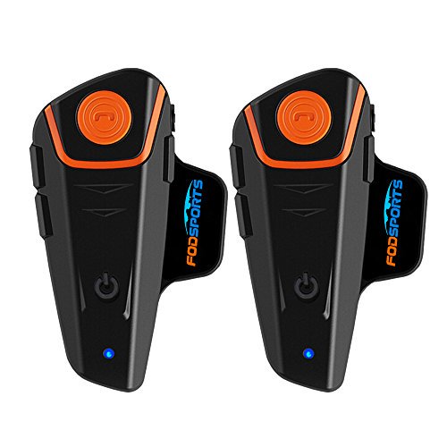 Motorcycle Bluetooth Headset Fodsports Bt S2 1000m Helmet Communication Systems Bluetooth Intercom Headphones Walmart Canada