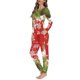 thumbnail image 3 of Conjunto de pijama informal de dos piezas para mujer, jersey de manga larga con diseño navideño, ropa de dormir cómoda y holgada, camisón para mujer, 3 of 4