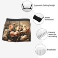 thumbnail image 6 of Daiia Vintage Peonies Rustic Charm Men's Underwear Boxer Briefs, Cotton Stretch Moisture-Wicking Underwear-Medium, 6 of 9