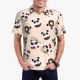 thumbnail image 1 of Fotbe Panda Ice Creams Donuts Camiseta Polo de Golf para Hombre con Estampado – Camisa Deportiva Transpirable con Cuello Abotonado-Large, 1 of 6