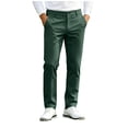 thumbnail image 3 of Akiihool Men's Pants for Work Men's Casual Twill Stretch Jogger Pants Workout Winter Green,XL, 3 of 7
