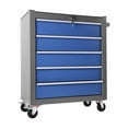 thumbnail image 3 of Rolling Tool Chest 5 Drawers, Portable Tool Box with Wheels, Heavy Duty Tool Cart Organizer for Garage, Workshop, Home Use - Steel Construction, 3 of 9