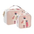 thumbnail image 2 of Clear Makeup Bags with Handle Large Opening 2 Pack Set Toiletry Bag Quart Size Bag, for Women Man Traveling Travel Essentials, Toiletries and Other. Mothers Day, 2 of 5