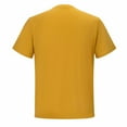 thumbnail image 3 of TOPTIE Men\'s Heavy Cotton Crewneck T-Shirt, Breathable Short Sleeve Tee for Wedding, Events, Business, or Daily Wear-Yellow-S, 3 of 6