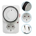 thumbnail image 2 of 24 Hour Cyclic Timer Switch Kitchen Timer Outlet Loop 110V Timing Socket Mechanical Timer 230VAC 3500W 16A UK EU com Plug, 2 of 6