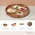 thumbnail image 3 of Twine Lazy Susan Wooden Serving Board, Kitchen Turntable, 20 in, Set of 1, 3 of 7