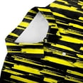 thumbnail image 4 of NAMTYQX Graphic Tees Men Tropical Graphic Button Front Casual Light Short Sleeve Plus Size V Neck Funny Hawaiian Shirts for Men Yellow Size 5XL, 4 of 5