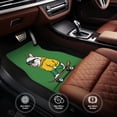thumbnail image 4 of Cauagu Cool Skateboarding Bulldog Pattern Car Floor Mat Set of 4,Car Carpet Mats Car Mats with Anti-Slip Backing & Driver Heel Pad Universal Fit for Cars/Trucks/SUV/Vans, 4 of 6