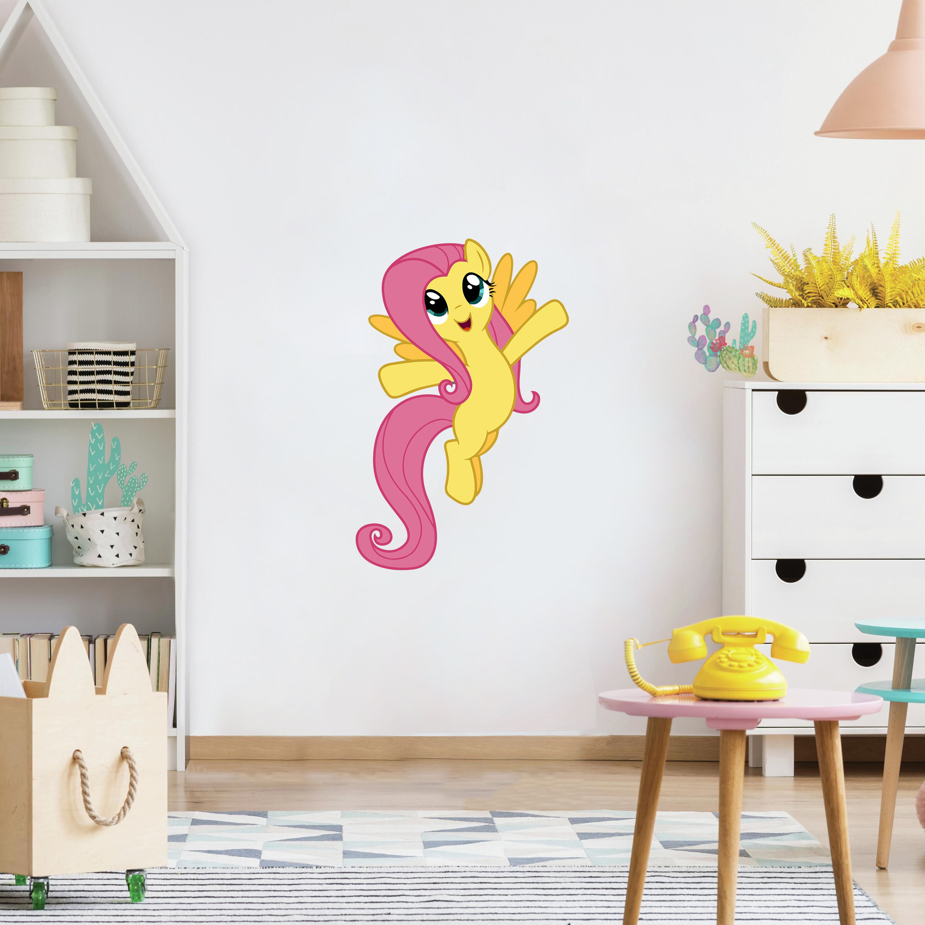 FLUTTERSHY Giant WALL DECALS My Little Pony Stickers NEW Girls Horse Room Decor