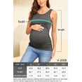 thumbnail image 3 of PARNIXS Comfy sleeveless maternity clothes,summer women's maternity Tank Top (3 pcs),L, 3 of 8