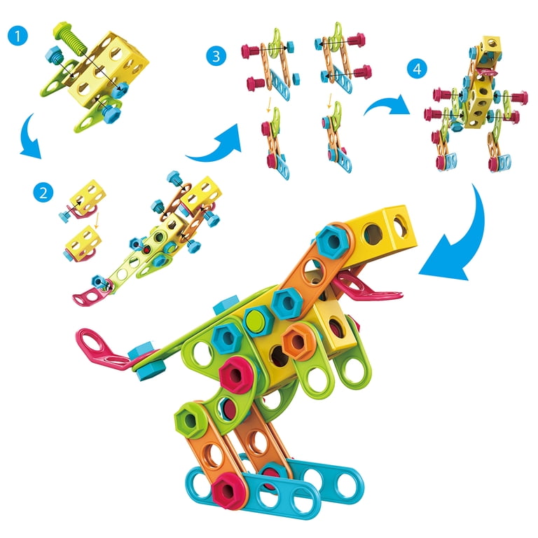 PicassoTiles 250-Piece STEM Building Block Engineering Kit photo 6