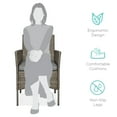 thumbnail image 3 of Best Choice Products 3-Piece Outdoor Wicker Conversation Patio Bistro Set, w/ 2 Chairs, Table - Taupe/Cement Gray, 3 of 8