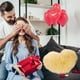 thumbnail image 3 of Almohada de peluche con forma de corazón | Cojín suave de 40 x 50 cm para sofá y cama | Regalo decorativo para esposa, novia o amiga | Decoración para el hogar y la oficina, 3 of 4