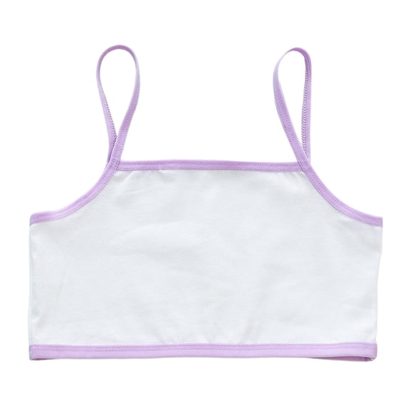 Girls Underwear Crop Top Bra Seamless Sports Bra Training Lightweight Camisole Style for Girls Comfort and Style