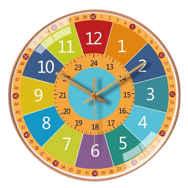 Reloj de enseñanza moderno para decir , reloj de pared de 30 cm sin Sector Gloria reloj de pared