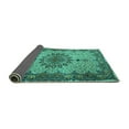 thumbnail image 2 of Ahgly Company Indoor Round Persian Turquoise Blue Traditional Area Rugs, 3' Round, 2 of 4