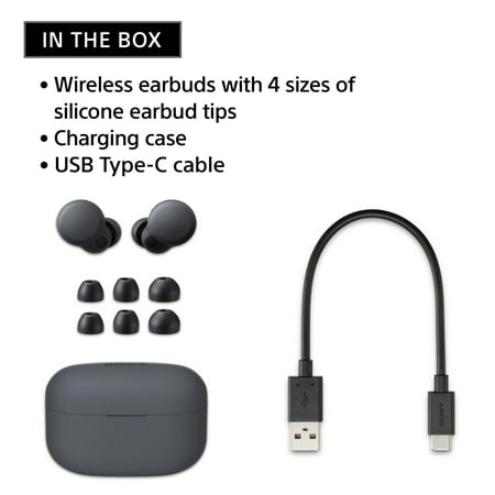 Sony - LinkBuds S True Wireless Noise Canceling Earbuds - White