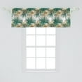 thumbnail image 2 of Ambesonne Jungle Foliage Window Valance, Long Leafy Plants, 42" x 18", Fawn Tan, 2 of 3