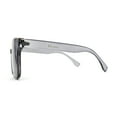 thumbnail image 3 of Womens Metal Brow Line Inset Lens Horn Rim Fashion Sunglasses Slate Black, 3 of 5