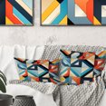 thumbnail image 2 of Designart "Cubic Echoes In Blue Industrial Matrix" Geometric Throw Pillow - Modern Pillow For Couch - Insert And Pillows Covers For Living Room Decor, 2 of 5