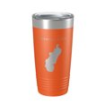 thumbnail image 1 of Saratoga Lake Map Tumbler Travel Mug Insulated Laser Engraved Coffee Cup New York 20 oz Orange, 1 of 1