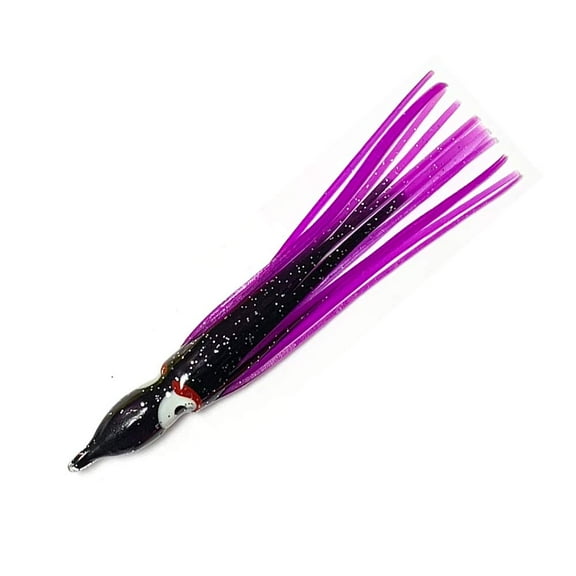 4.5” Squid Skirts – Black/Purple - 40 pieces