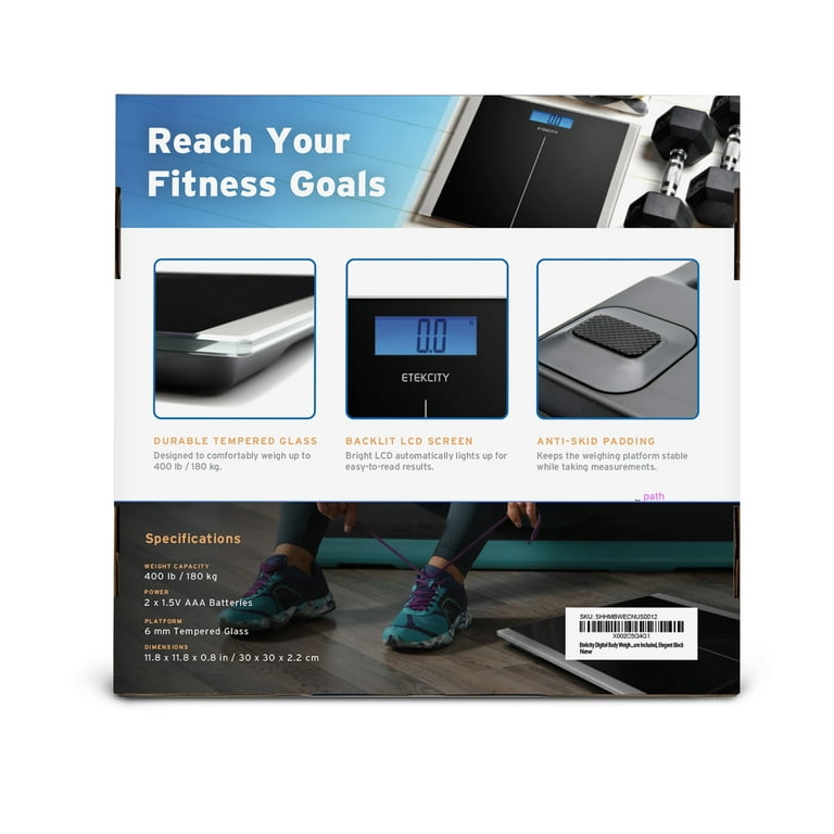 Etekcity Smart Fitness Scale with Resistance Bands Black SHHMBFECSUS0019 -  Best Buy
