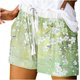 thumbnail image 1 of Mujeres Pantalones Cortos con Bolsillos Impresos Detalle Vendaje, Casual Y Suelto Ajuste Pantalones Cortos de las Mujeres para el Verano, 1 of 5