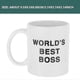 thumbnail image 3 of 350ml Ceramic Mug Dunder Mifflin Worlds Best Boss Water Cup Personality Office Coffee Cup (White), 3 of 3