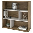 thumbnail image 3 of Bestar 22700-000009 Fom Asymmetrical Shelving Unit - Rustic Brown & Sandstone - 35.40 x 35.60 x 11.50 in., 3 of 5
