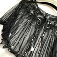 thumbnail image 4 of MEICHEN Shawl Wraps for Women, Women Cape Crochet Lace All Mesh Summer Beaded Sequin Flapper Dress Shawl for Party, Fall Winter Fashion Accessories, 4 of 5