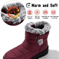 thumbnail image 4 of BERANMEY Womens Waterproof Snow Boots Mid-Calf Fleece Lined Winter Boots for Women with Anti-Slip Sole Lightweight & Warm Outdoor Shoes, 4 of 10