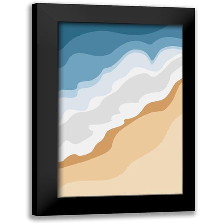 Aesthete 11x14 Black Modern Framed Museum Art Print Titled - The Sea