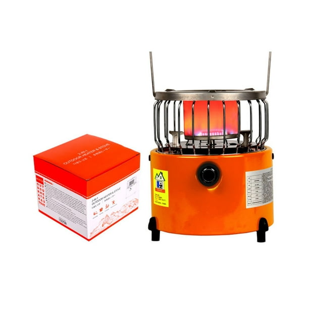 Mini Ice Fishing Heater Outdoor Portable Stainless Steel Oven Gas Heater  With Heating Cooking Functions